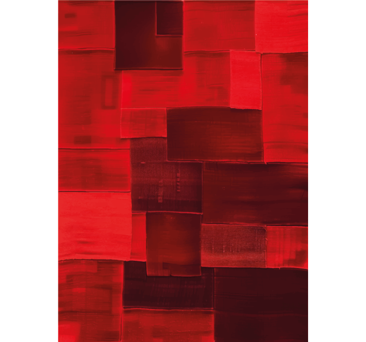 Blind red reconstructed design - TenStickers