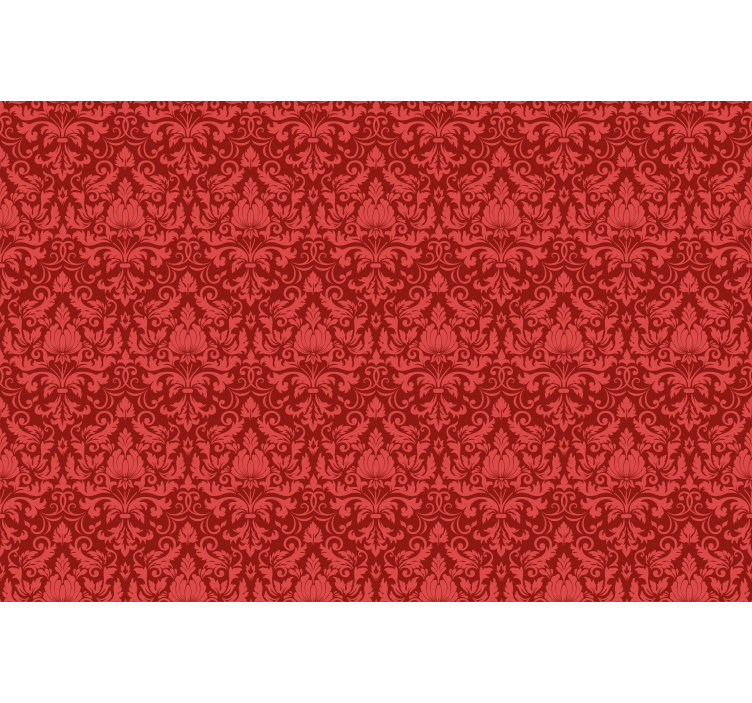 Blind red baroque pattern overlay - TenStickers