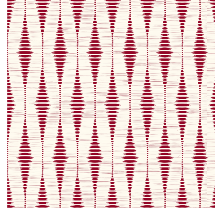 Modern blind red rabaul ikat pattern - TenStickers