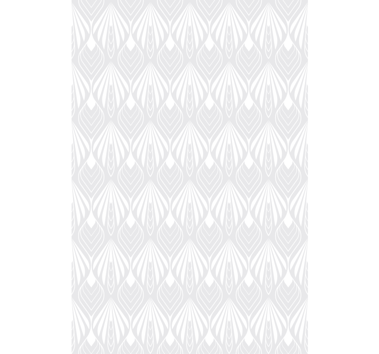 Modern blind white and grey leaves pattern - TenStickers