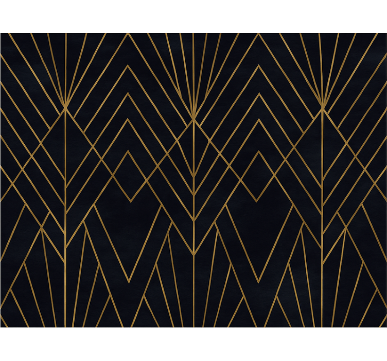 Modern blind with elegant gold designs - TenStickers