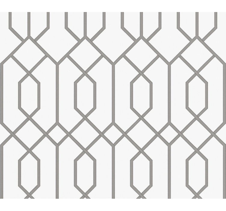 Modern blind in grey geometric design - TenStickers
