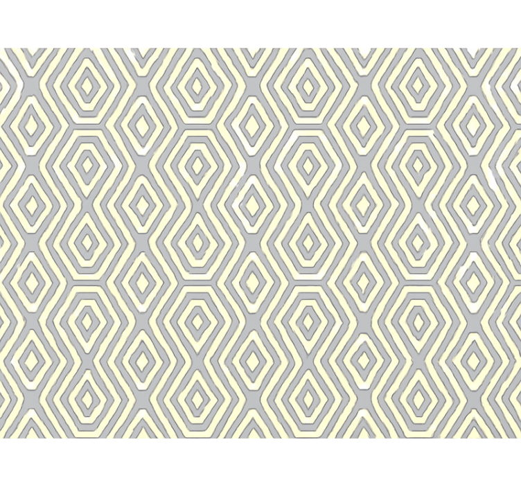 Modern blind in geometric blue and gold - TenStickers