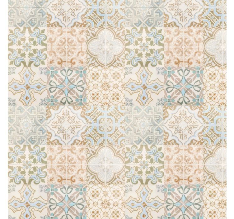 Roller blind beige old world spanish style - TenStickers