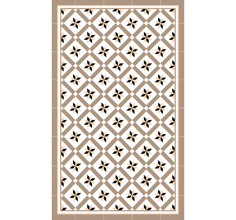 Roller blind beige hydraulic brown - TenStickers