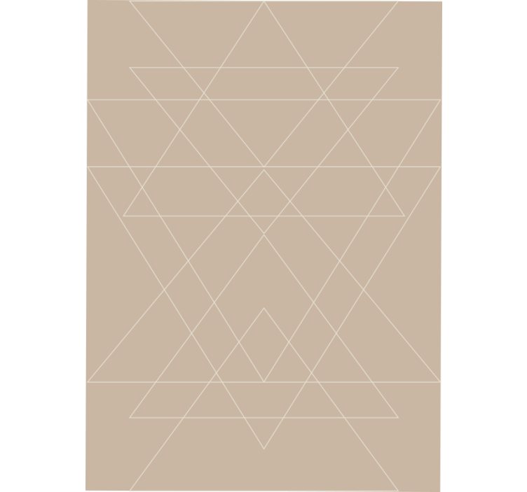 Roller blind beige nordic triangles mosaic - TenStickers