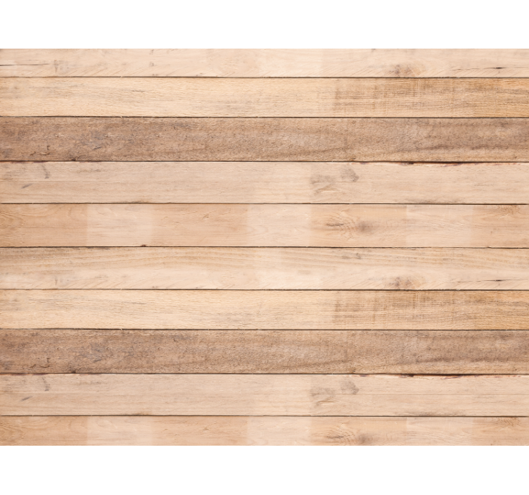 Roller blind beige with natural wood plank pattern - TenStickers