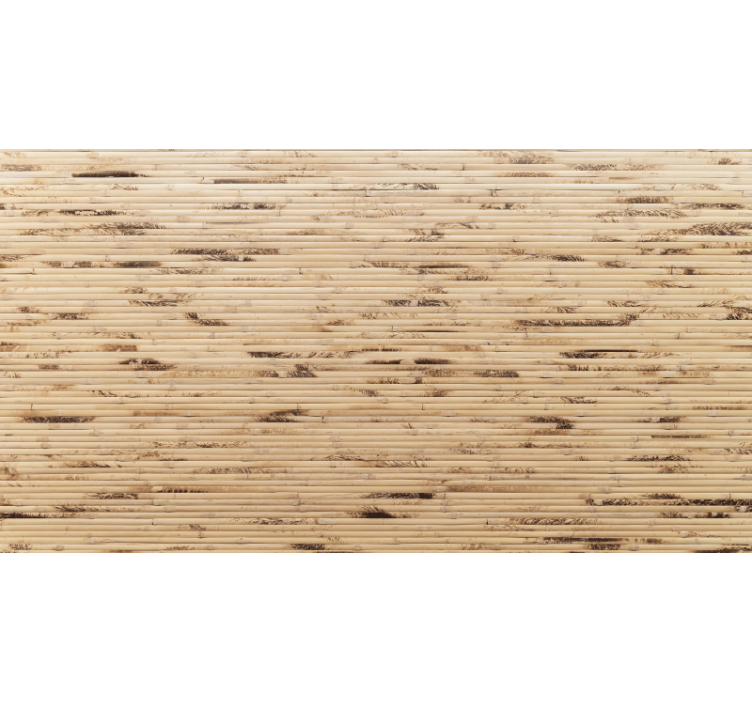 Roller blind beige with horizontal light brown slats - TenStickers