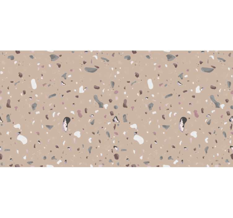 Roller blind beige with beige terrazzo pattern - TenStickers