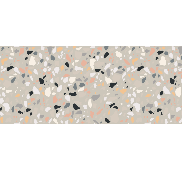 Roller blind beige beige terrazzo design - TenStickers