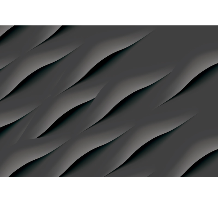 Blind grey abstract wave designs - TenStickers