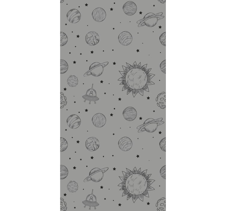 Planets Nordic roller blind - TenStickers