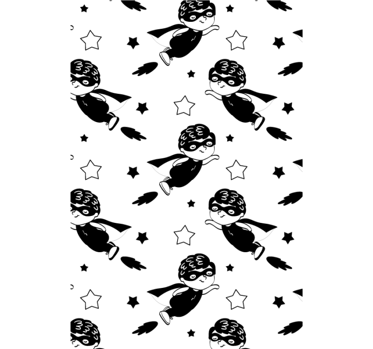 Superhero Flight Pattern roller blind nursery - TenStickers