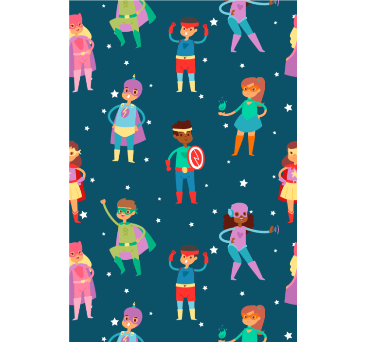 Superhero Pattern super hero blind - TenStickers