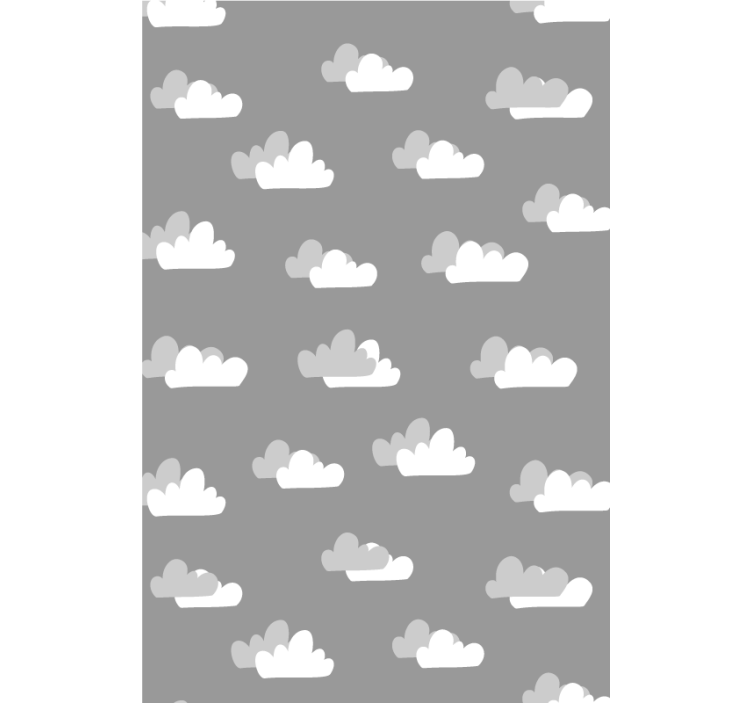 Cumulus Cloud Pattern blind grey - TenStickers