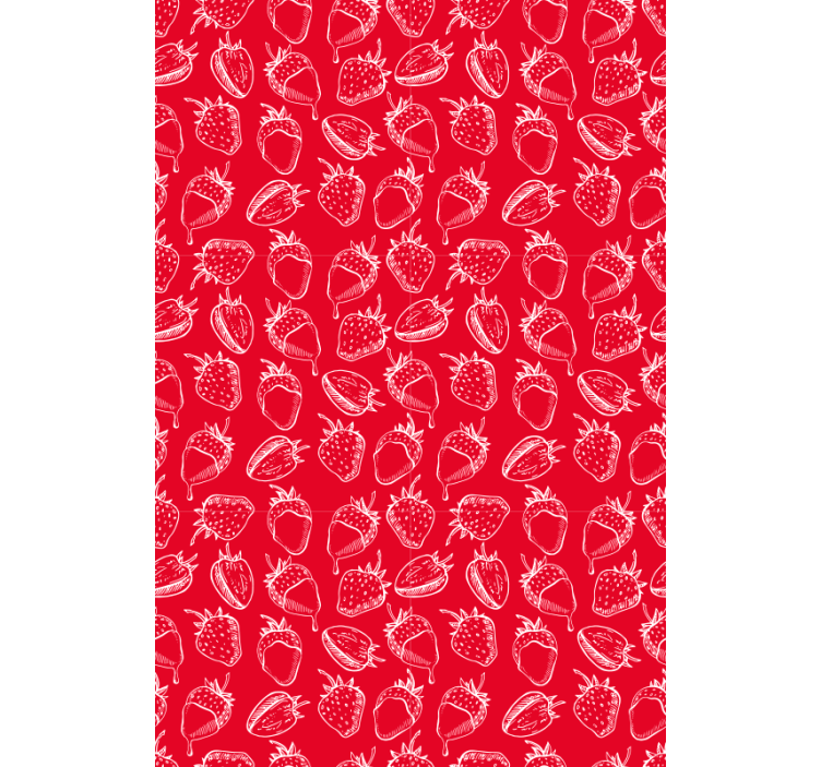 Strawberry Pattern blind fruit - TenStickers