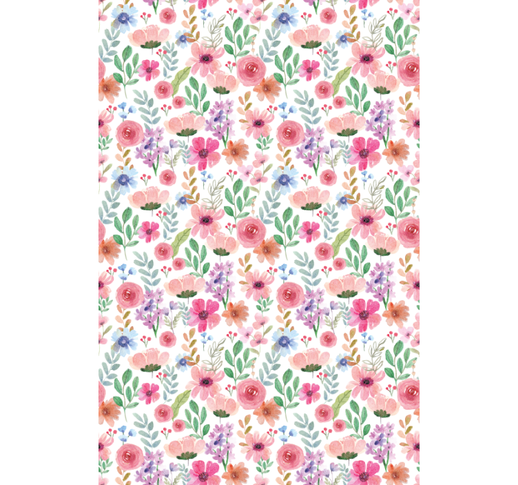 Floral Pattern Elegance blind flowers - TenStickers