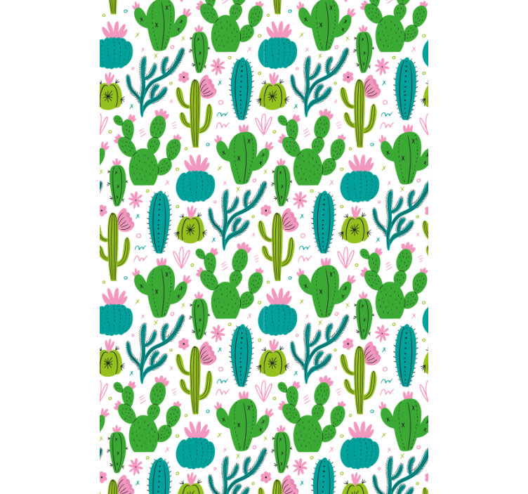 Cacti Illustration Pattern blind cactus - TenStickers