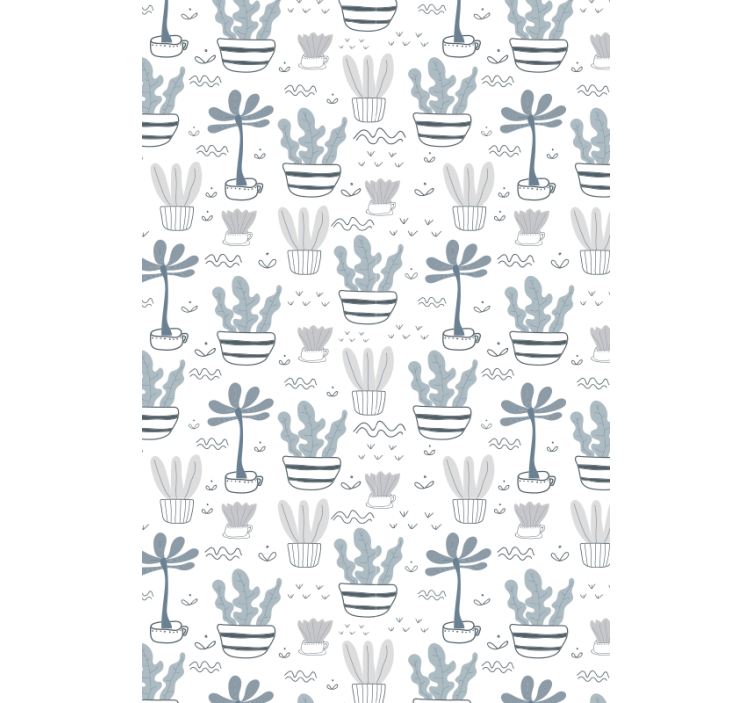 Blind cactus in gray tones - TenStickers
