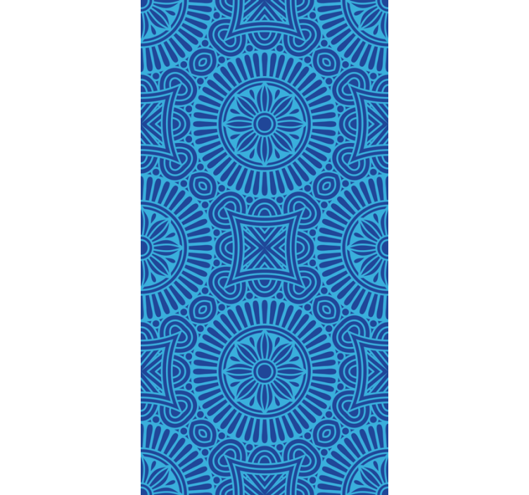 Mandala blue tones Zen blind - TenStickers