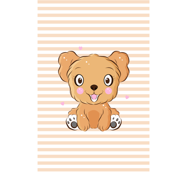 Cute Puppy Illustration more animal blind - TenStickers