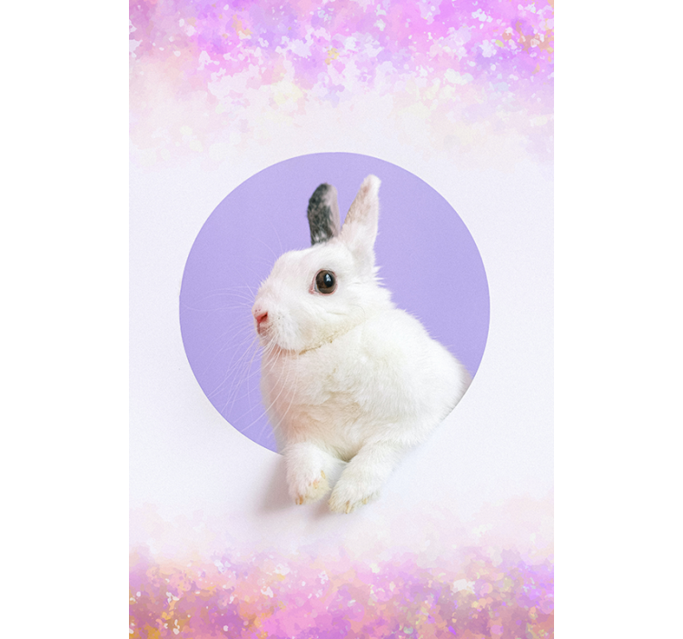 Rabbit Portrait more animal blind - TenStickers