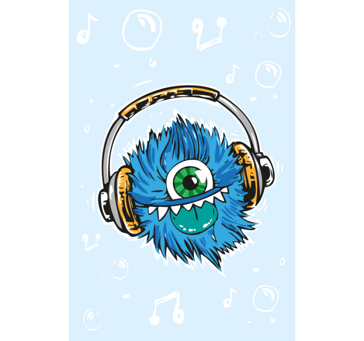 Monster Headphones fun blind - TenStickers
