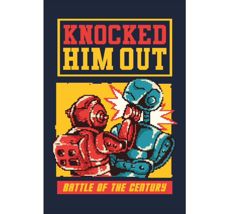 Robotic Boxing Match blind geek - TenStickers