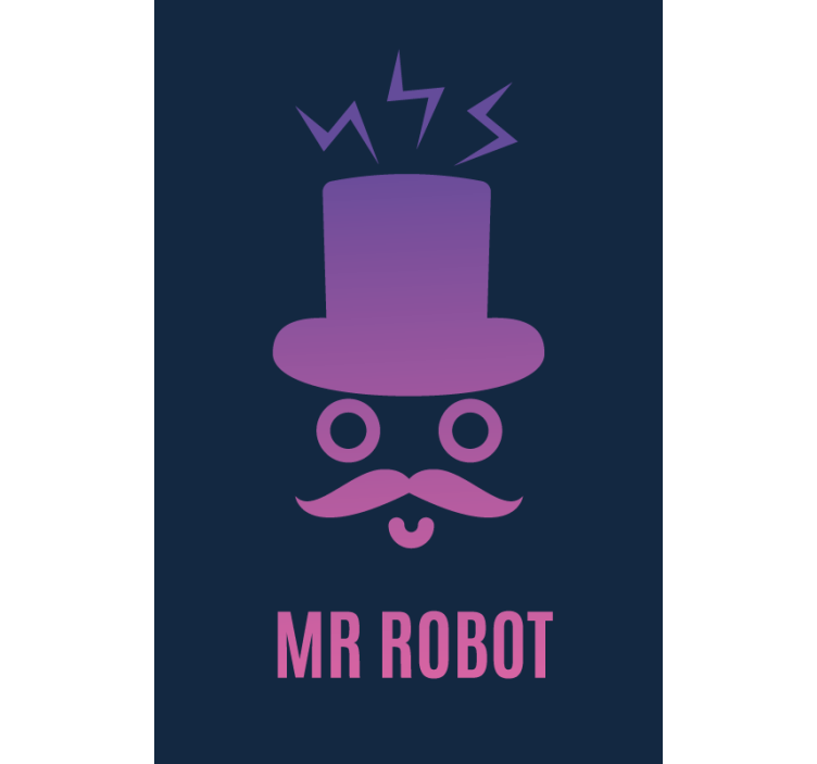 Gentleman Robot blind geek - TenStickers