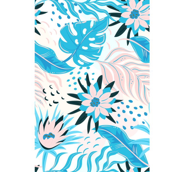 Botanical Pattern Design blind flowers - TenStickers