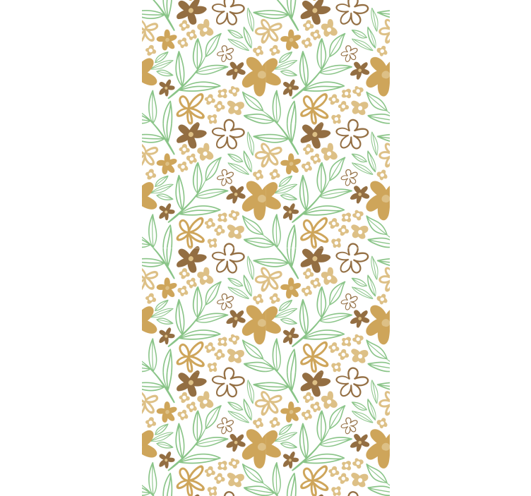Floral Motif Design blind flowers - TenStickers