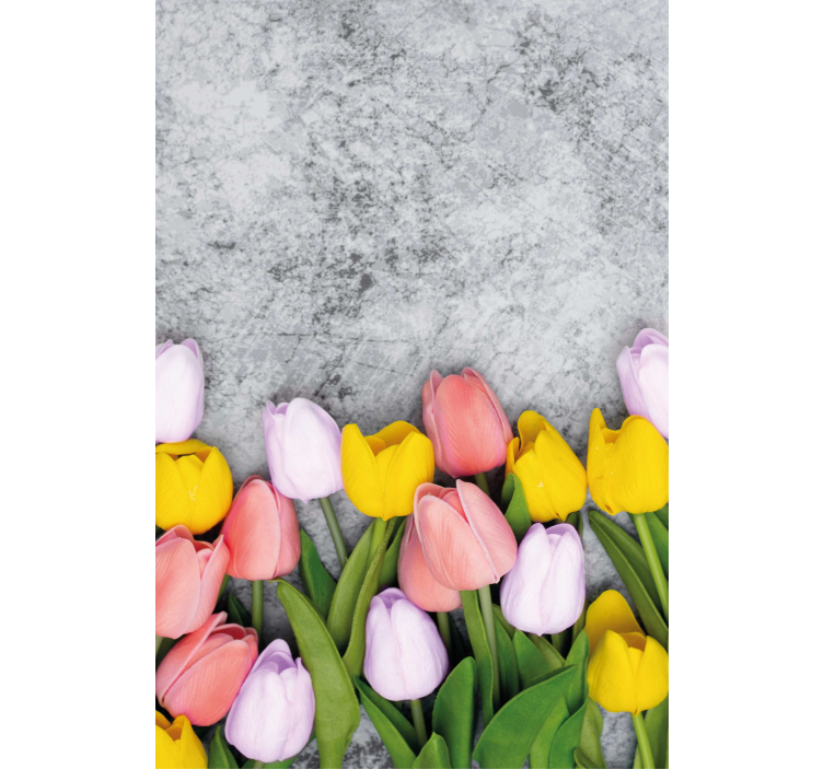 Vibrant Tulip Bloom blind flowers - TenStickers