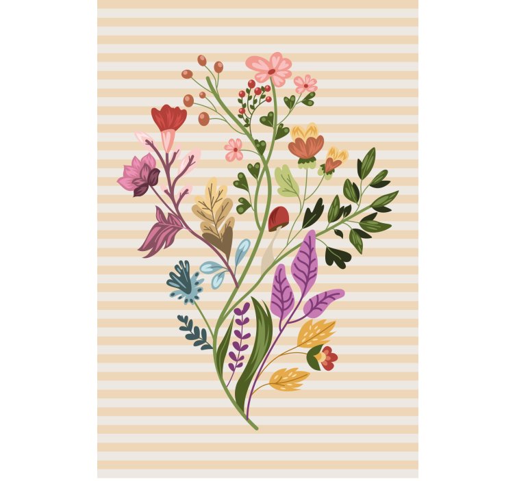 Floral Arrangement blind flowers - TenStickers