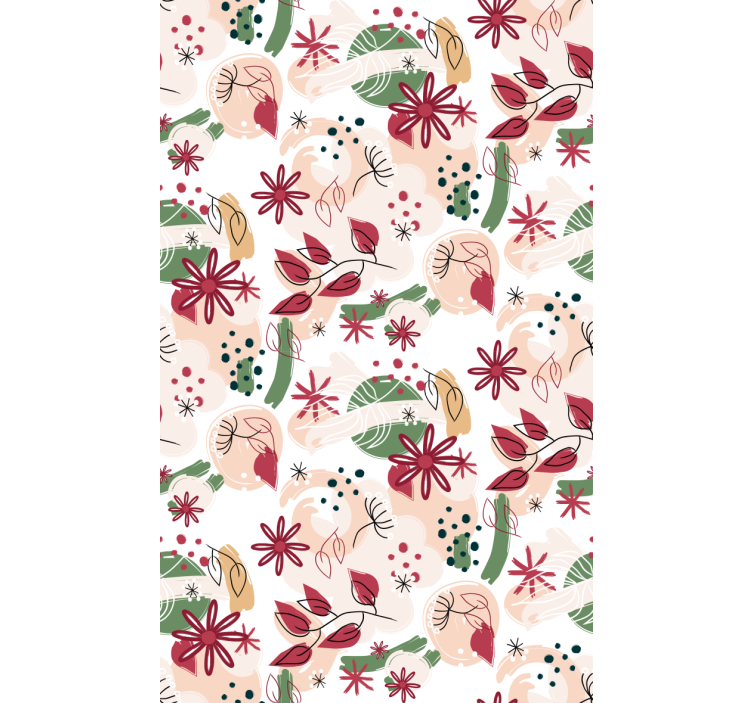 Floral Abstract Pattern blind flowers - TenStickers