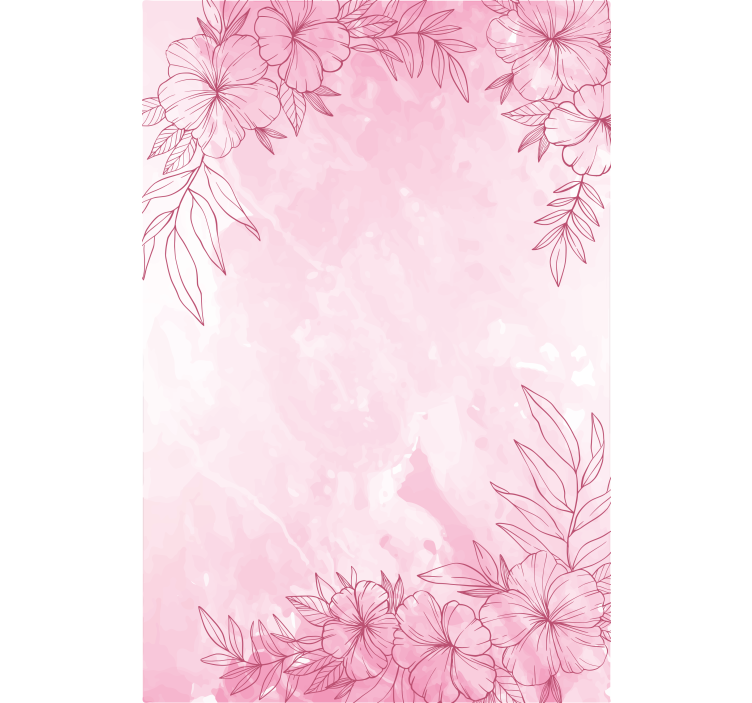 Floral blind in pink blossom - TenStickers