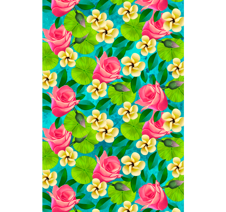 Vibrant blooms blind flowers - TenStickers