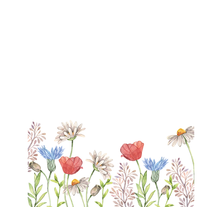 Floral Meadow Design blind flowers - TenStickers