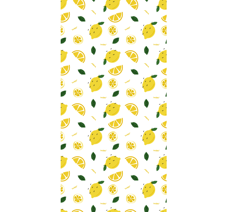Lemon Slice Motif blind fruit - TenStickers