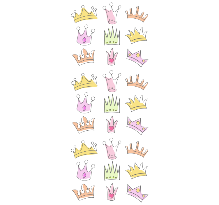 Crown pattern motif blind kids - TenStickers