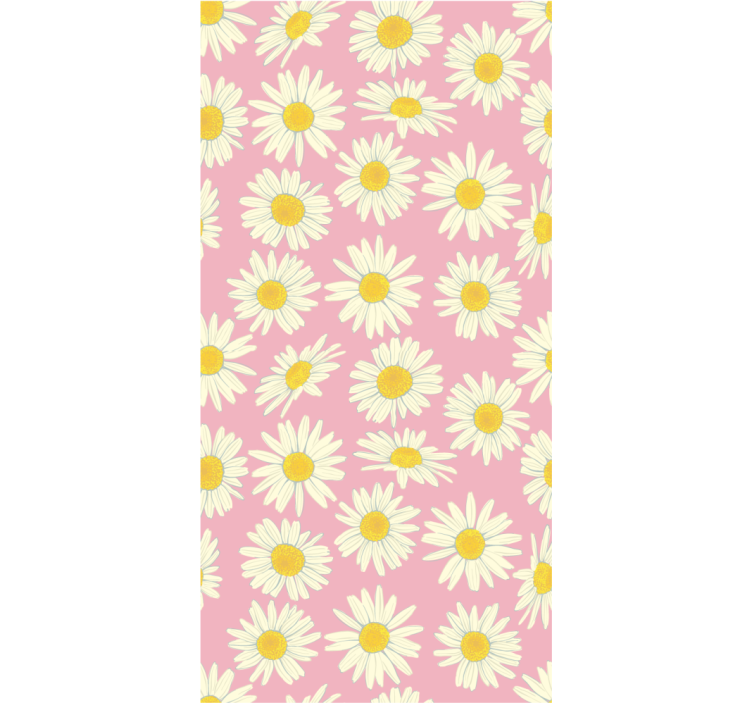 Daisy Pattern Bloom blind flowers - TenStickers