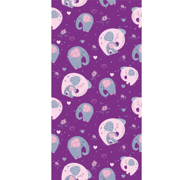 Cute Elephant Pattern animal blind - TenStickers