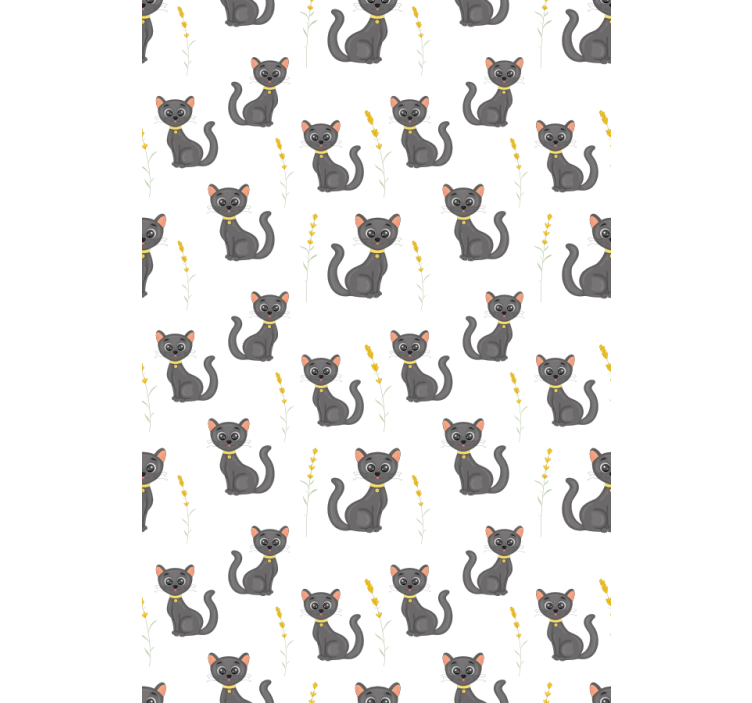 Black Cats Pattern animal blind - TenStickers