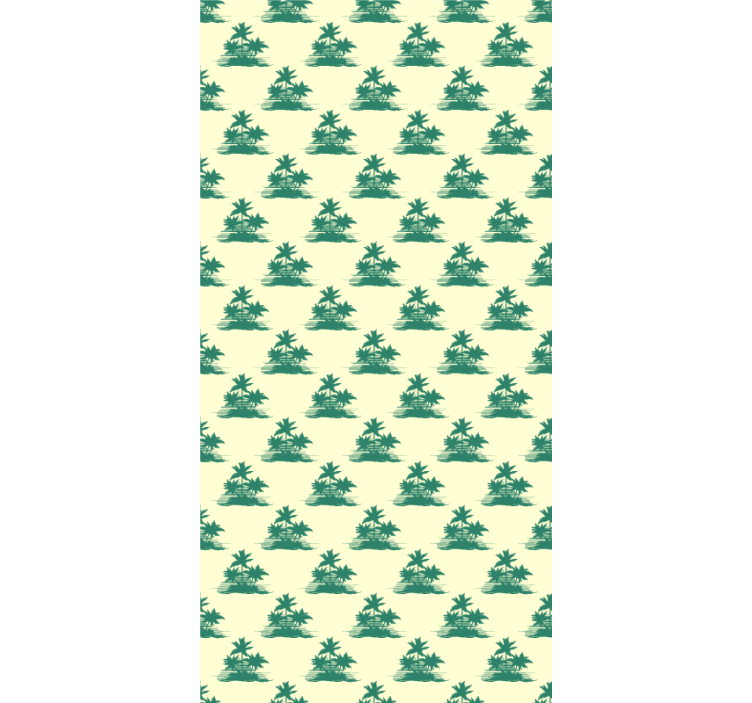 Tropical Palm Silhouettes blind trees - TenStickers