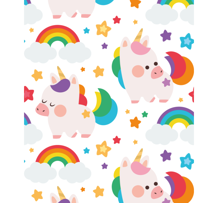 Cute Unicorns Play other blind - TenStickers