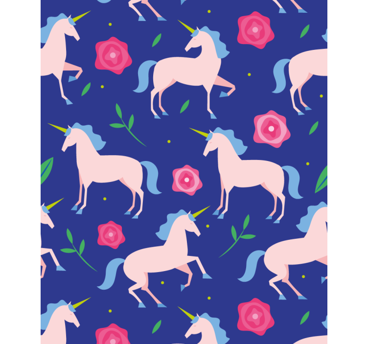 Unicorns and flowers blind kids - TenStickers