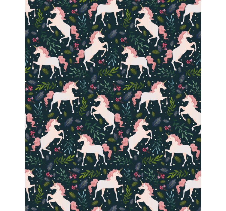 Realistic unicorn pattern blind kids - TenStickers