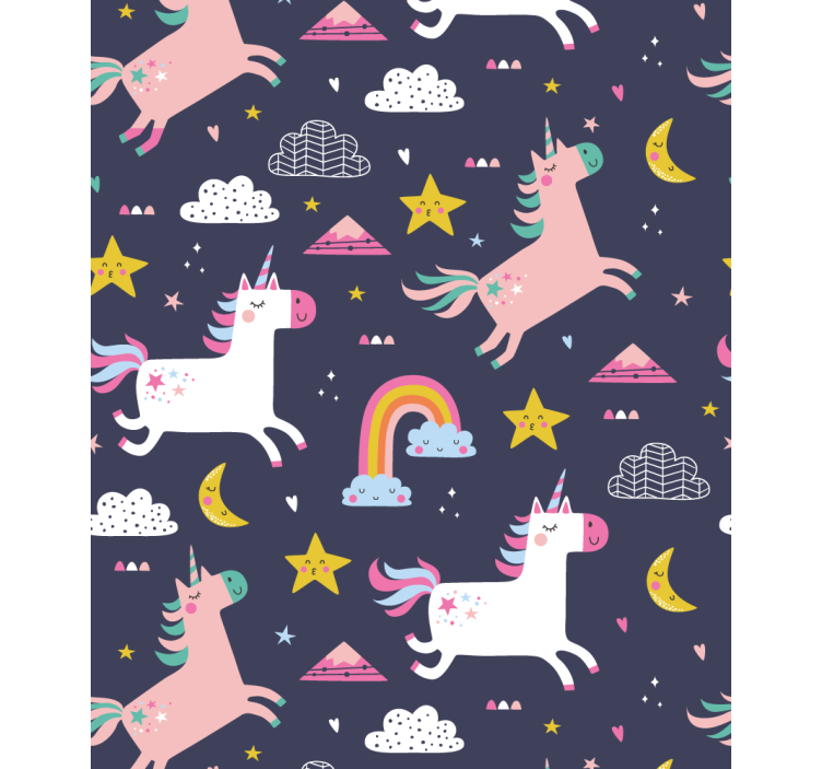 Unicorns and stars blind kids - TenStickers