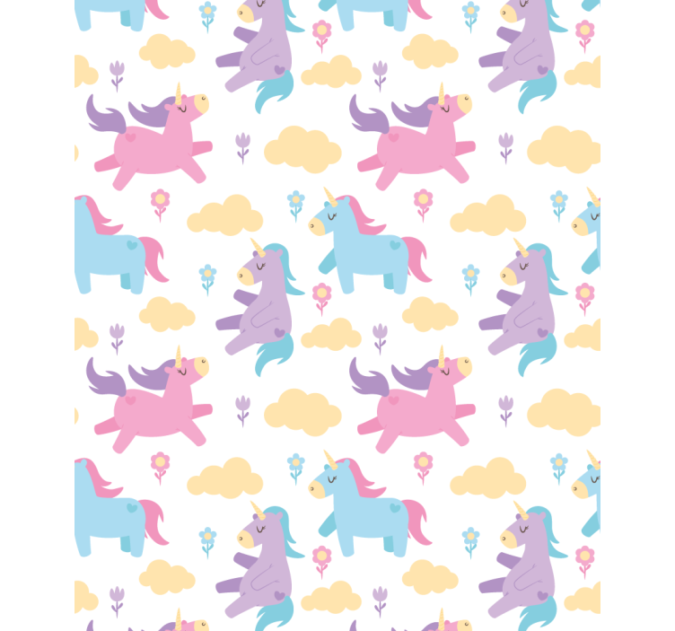 Unicorns and clouds blind kids - TenStickers