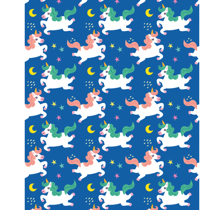 Unicorns Under Moonlight animal blind - TenStickers