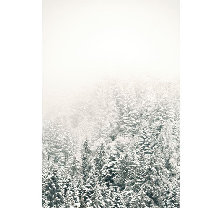Snow-Covered Pines blind trees - TenStickers
